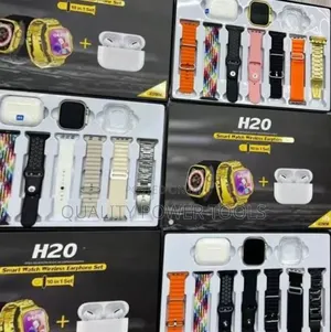 *H20 10in1 Wireless Smart Watch With Earphone Set*