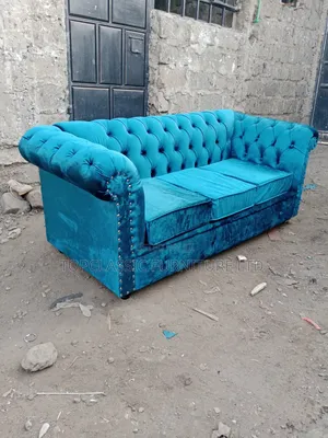 Chester Seat Blue  and Gray 3seater