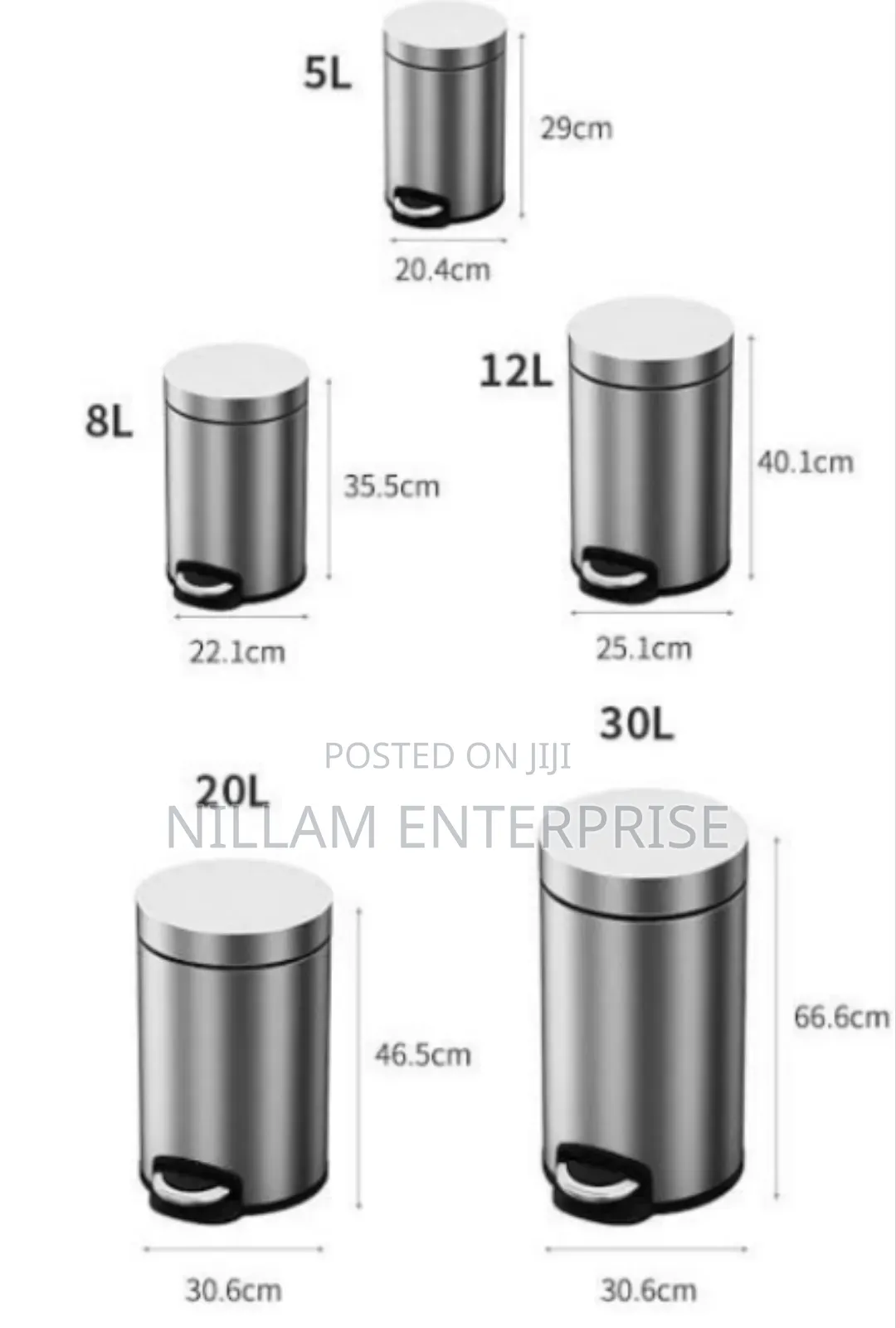 Stainless Steel Pedal Dustbin With Plastic Inner Bucket