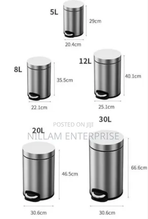 Stainless Steel Pedal Dustbin With Plastic Inner Bucket