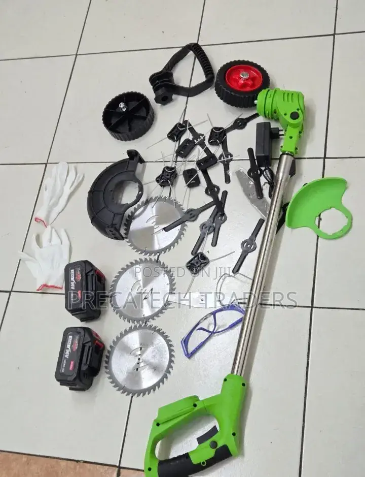 Brush Cutter 96v Multi-Function Cordless Garden Grass Trimmer