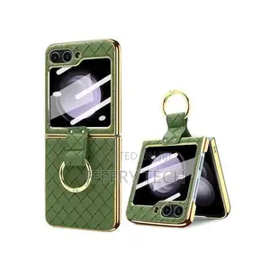 Samsung Leather Case With Ring Holder for Galaxy Z Flip 6 5g