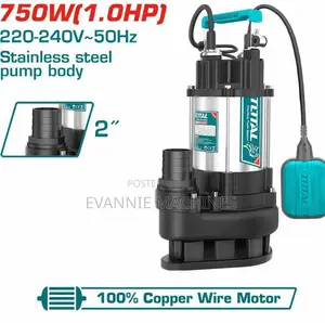 Total Twp775016 Sewage Submersible Pump 750w(1.0hp)
Max.Head:13m
