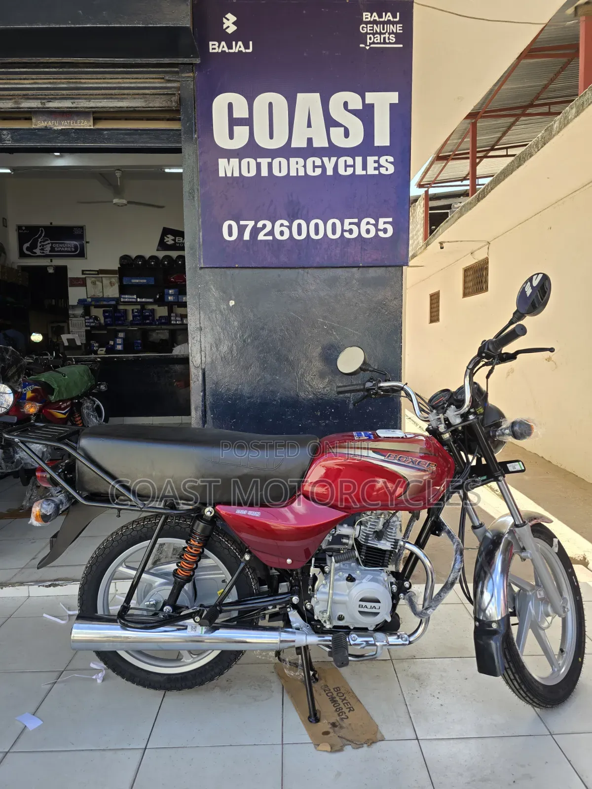 New Bajaj Boxer 100 2026 Red