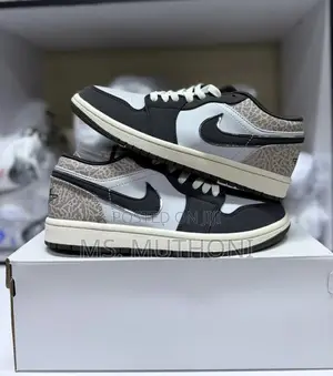 Aj3, These Air Jordan 1 Low "Deep Pewter" Size 38-45