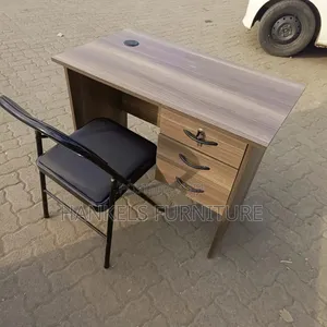 Office Study Desk With Foldable Chair | Study Table Set