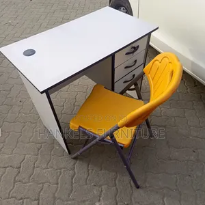 Office Study Desk With Foldable Chair | Home Office Desk