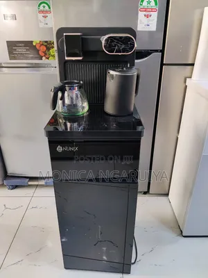 Black and Silver Nunix A1c Bottom Load Hot and Cold Water Dispenser