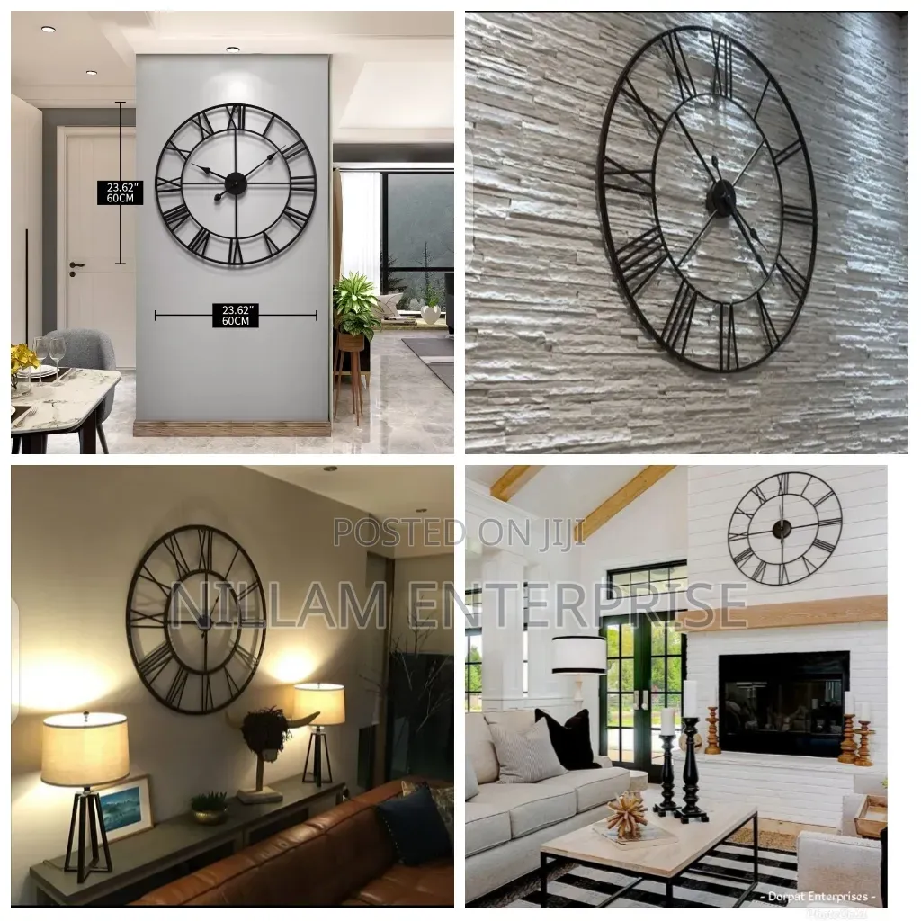 Antique Roman Wall Clock 60cm