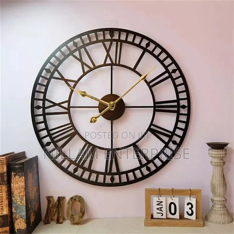 Antique Roman Wall Clock 60cm