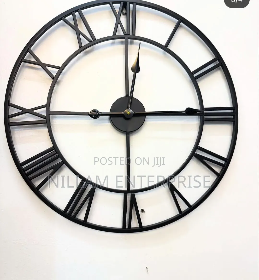 Antique Roman Wall Clock 60cm