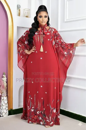 Free Size 3pc Set Chiffon Kaftan