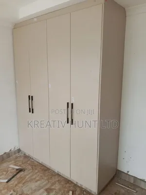 Title: Brand New Modern 4-Door Wooden MDF Wardrobe