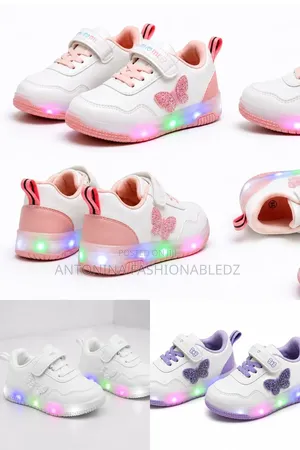 Girls Led Comfortable Shoes 21-30