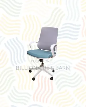 Practical White Mid Back Mesh Office Chair for Daily Office Comfort