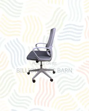 Practical Grey Mid Back Mesh Office Chair for Daily Office Comfort