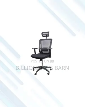 Practical Black Mesh Chair With Nylon Base for Daily Office Comfort