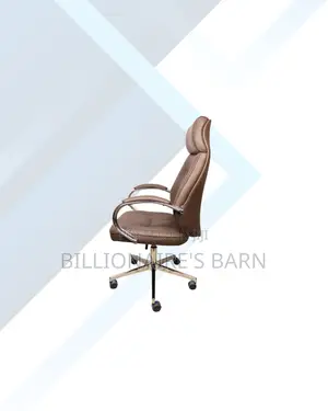 Brown Executive Leather Chair High Back for Focused Work Sessions