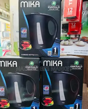*Mika Corded Kettle 1.7 L Black