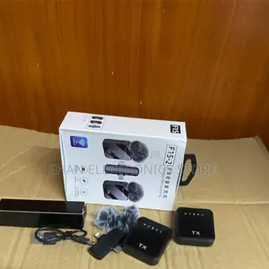 Dual Lavalier Noise Cancellation Plug-and-Play F11-2 Dual Wireless Mic