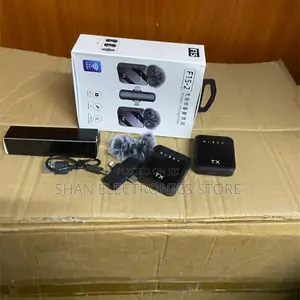 Universal High-Quality F11-2 Dual Wireless Mic With Noise Cancellation