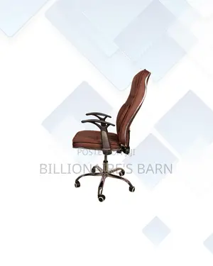 Ergonomic Executive Leather Chair High Back for Home Office Use