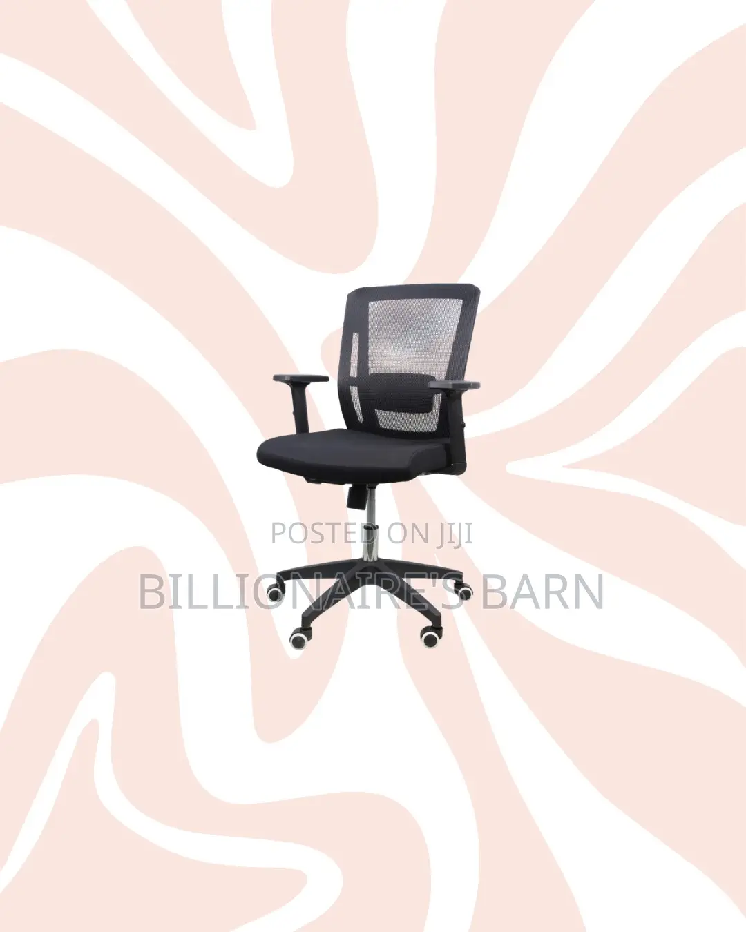 Practical Barn Origin Chair Mid Back Nylon for Home Office Use