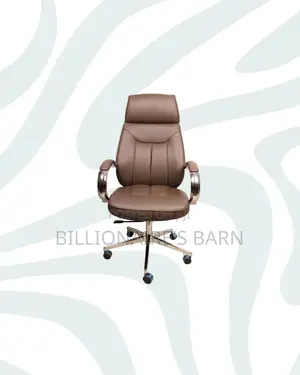 Brown Executive Leather Chair High Back for Long Sitting Hours