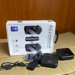 Professionals Windproof Lightningtype-C F11-2wireless Mic for Vlogging