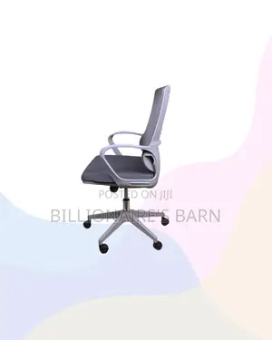 Practical Grey Mid Back Mesh Office Chair for Long Sitting Hours