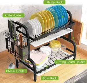 Kitchen Organizer 2 Tier Dish Drying Rack