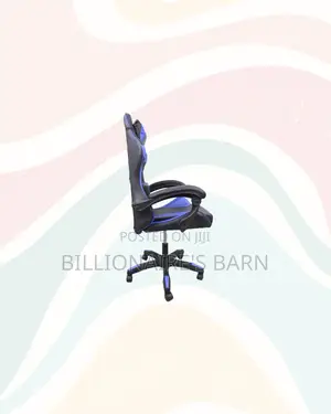 Blue Racing Gaming Chair Ergonomic Support Long Sitting Hours