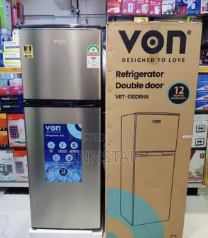 Von 138litres Double Door Refrigerator