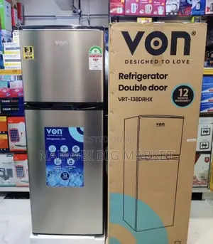 Von 138litres Double Door Refrigerator