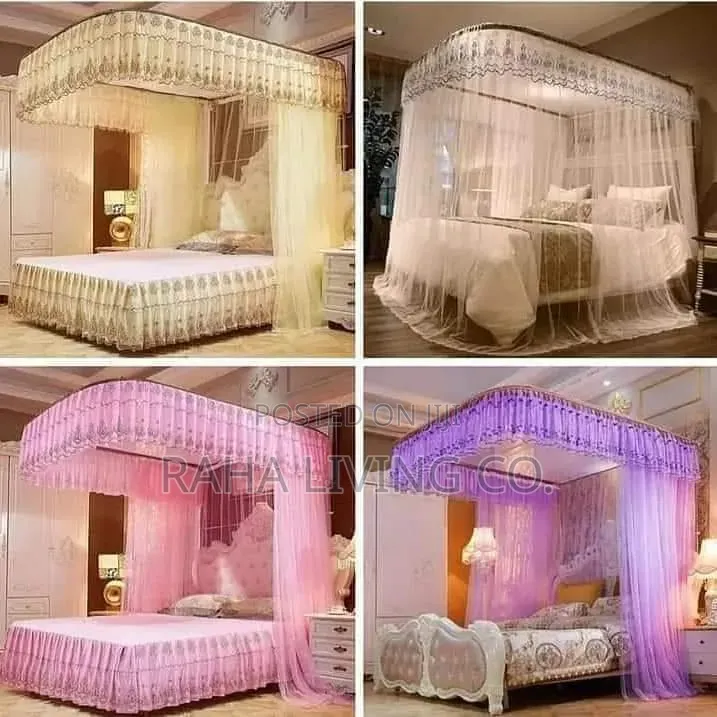 2 Stand Sliding Rail Mosquito Net | All Sizes Colours