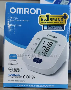 Omron Hem7141t1 Digital Bluetooth Blood Pressure Monitor