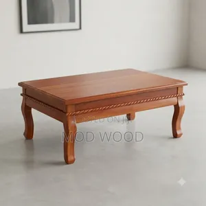 Classic Handcrafted Solid Mahogany Wood Coffee Table