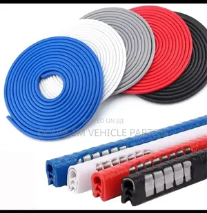 Door Guard/Protector Rubber Universal Black/Red/Grey/White Blue 5m
