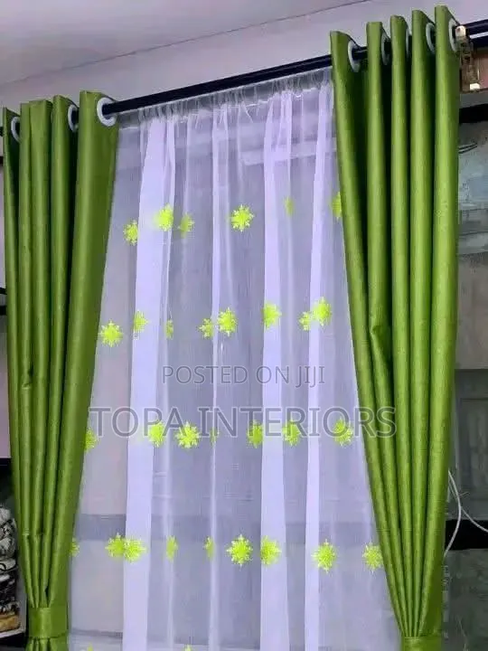 Green Curtains for Home Decoration
