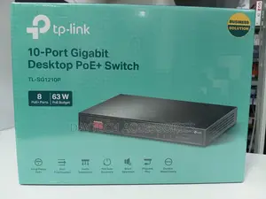 Tp-Link 10-Port Gigabit Desktop Switch With 8-Port Poe - Tl-Sg1210p