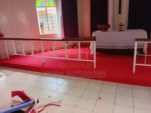 Altar Red Floor Carpets Installation