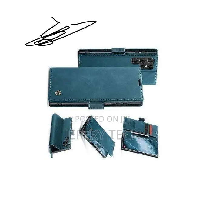 Leather Wallet Flip Case for Tecno Camon 50 Pro – Magnetic Closure, C