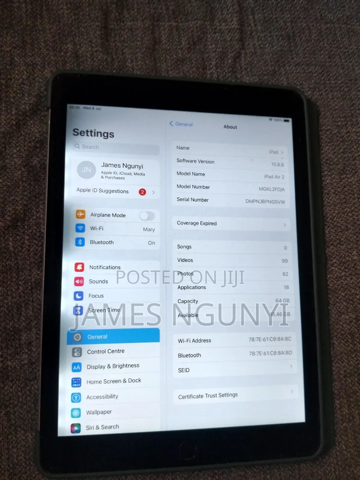 Apple iPad Air 2 64 GB Gray