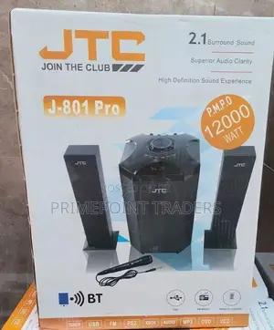 JTC Mtungi 2.1ch 12,000w Home Theatre System With Bluetooth, Fm Usb