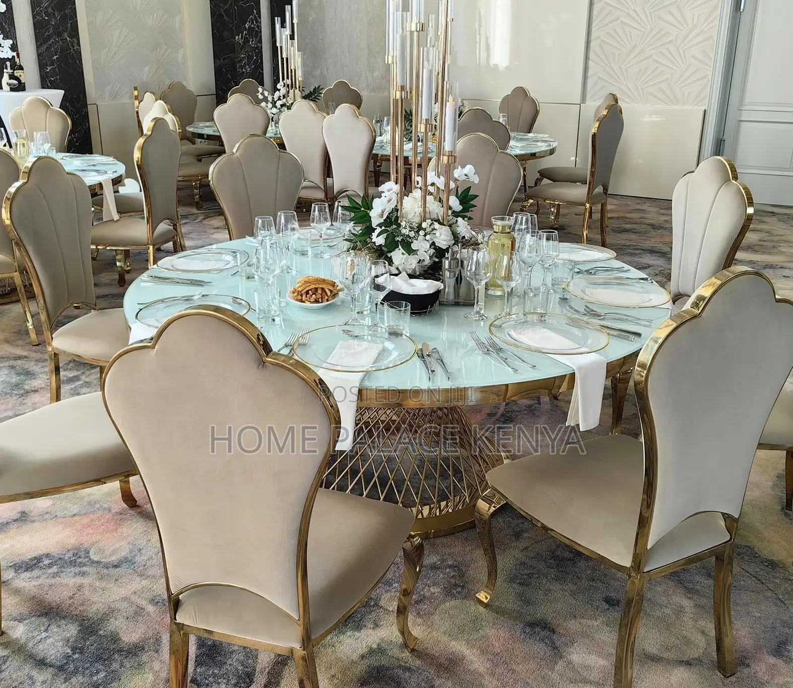 Banquet Chair: High Back Shell Shaped Dining Chair