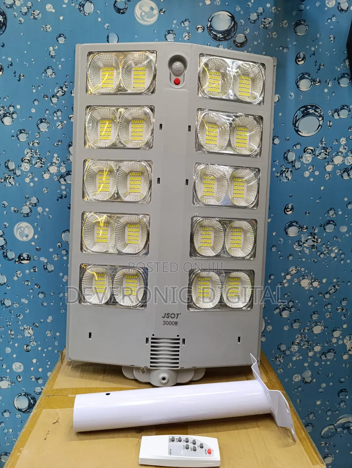 *3000w Grey Solar Street Light + Pole