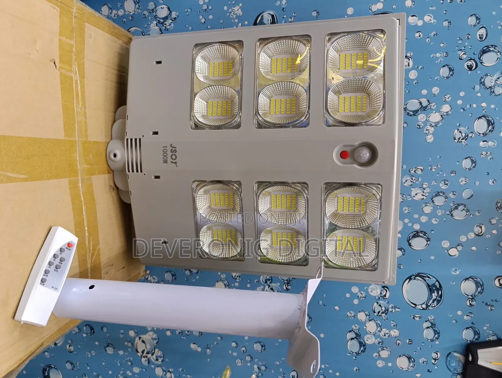 *1000w Grey Solar Street Light + Pole