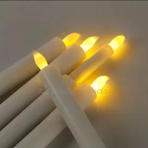 2 in 1 Flameless Led Candle White Colour