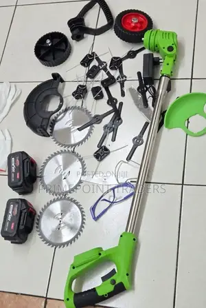 Heavy-duty 96v Cordless Brush Cutter With 24 Blades – Green Edition
