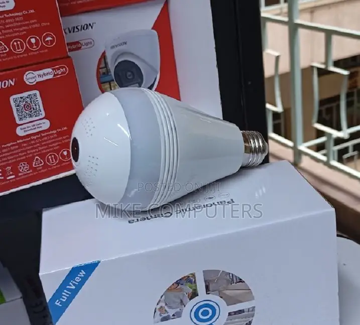 Bulb Security Camera Wifi Home Surveillance 360